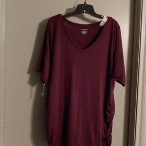 Ruched side tee